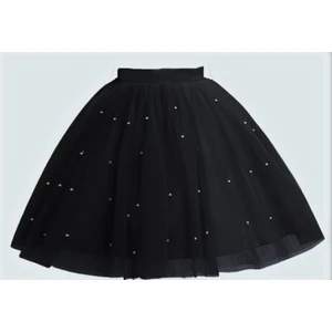 Kız Çocuk Inci Detaylı Kabarık Tütü Etek Doğum Günü Mezuniyet Parti Etek