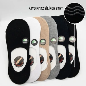 Ciho Socks 6 Çift Unisex Bambu Kaydırmaz Tabanlı Dikişsiz Babet Çorap