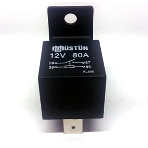 Mini Röle 12V 80A Güç Rölesi 4 Fişli Üstün RL800