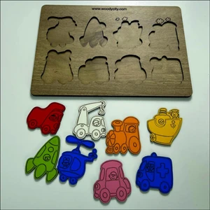 Woody City Ahşap Puzzle Araçlar