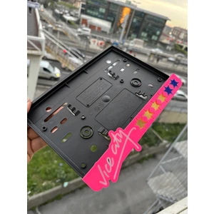 Vıcecity Özel Tasarım Pleksi Motosiklet Plakalık