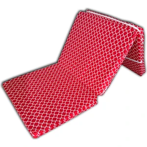 Katlanır Sünger Yatak Minder Yatak Fermuarlı (70X180X6CM)-KIRMIZI Çatı