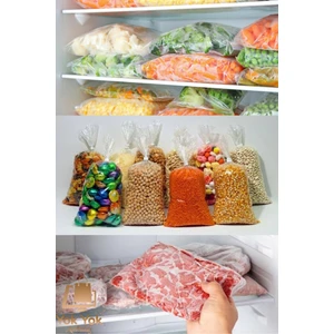 Yok Yok Ambalaj Naylon Torba 20X30CM Bir Kilogramlık Şeffaf Şeker Bakliyat Bakkaliye Torbası/dolap Poşeti Kalın (100 Adet)