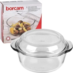3 Lü Kapaklı Yuvarlak Borcam Tencere 59023