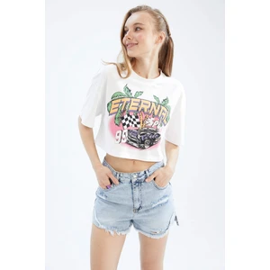 Coool Oversize Fit Baskılı Kısa Kollu %100 Pamuk Tişört Z2177AZ23SM