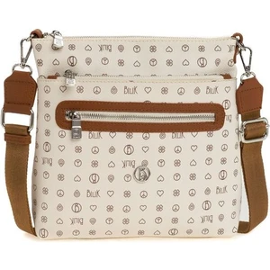 Bilik Deri Monogram Bej/taba Kadın Çapraz Askılı Çanta Mtş 269-MN