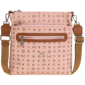 Bilik Deri Monogram Pembe/taba Kadın Çapraz Askılı Çanta Mtş 269-MN