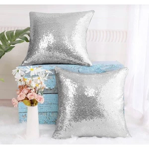 Yılmaz Home 2’li Pullu Payetli Dekoratif Kırlent Kılıfı