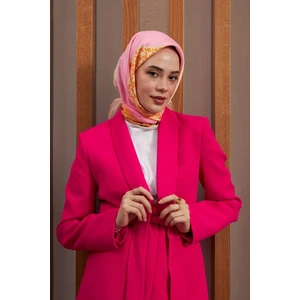 Ipekhan Geometrik Desen Serisi Pudra Pamuk Viskon Eşarp 1126-09