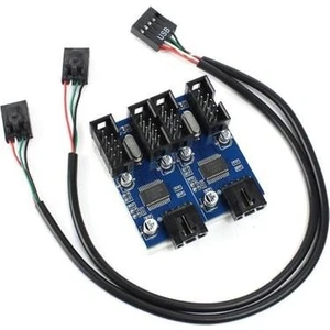 Ankart Için USB Hub 9 Pin USB Çoklayıcı Anakart Için 4 Port USB 2.0 Çoklayıcı