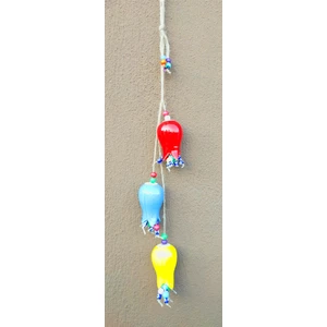 Antioch Art Design Nazar Boncuklu Renkli Üçlü Lale Duvar Bahçe Balkon Süsü Ev Dekor Eşya