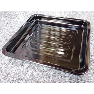 39X34CM Emaye Fırın Tepsisi Siyah Iç Dış Yüzeyi Sağlıklı Kaliteli Çinko Dikdörtgen Börek Tepsisi N40