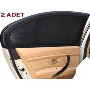 2 Adet Oto Cam Güneşlik Araba Gölgelik Perde Araç Içi Yan Cam Pencere Güneşliği Arka Yan Cam Kılıfı Örtüsü