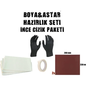 Art Of Colour Boyaya Hazırlık Seti Skoç Zımpara Mumlu Bez Eldiven Bant