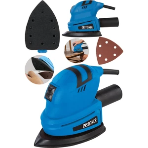 Alman 1200 Watt Professional Elektrikli Titreşimli Üçgen Zımpara Makinesi Kenar Köşe Avuç Zımpara