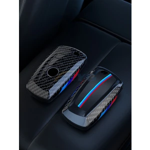 İdeal Aksesuar Bmw Anahtarlık Siyah Karbon Şık Tasarım Kumanda Kabı Bmw Keychain White Stylish Design Control Case