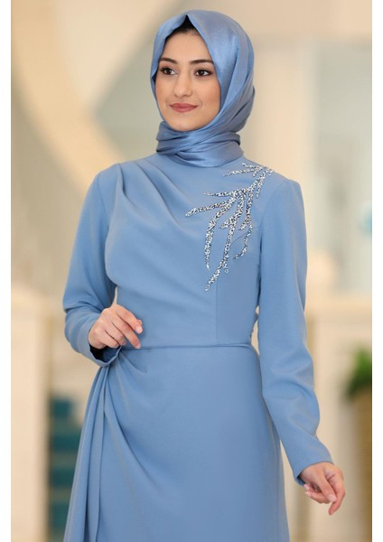 Adel Tesettür Abiye Bebe Mavi fiyatları
