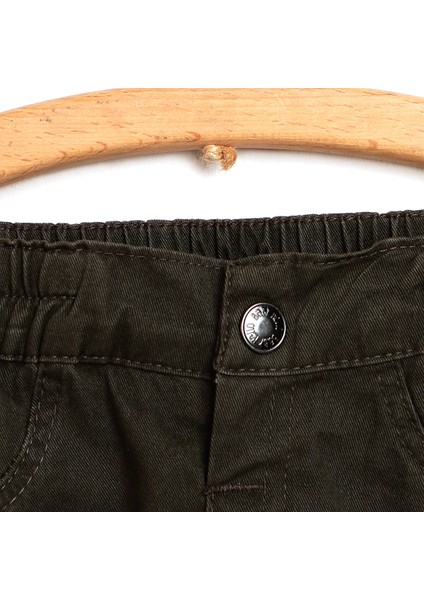 Basic Elastik Belli Gabardin Pantolon Erkek Bebek