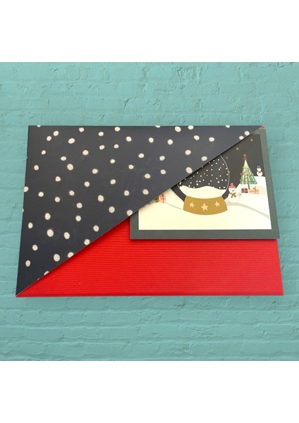 Gıpta Snowglobe Hediye Kutusu Dikdortgen Sküçük Boy