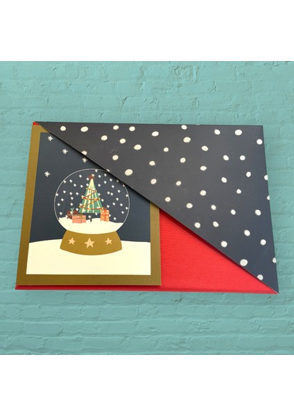 Gıpta Snowglobe Hediye Kutusu Dikdortgen Mini Boy