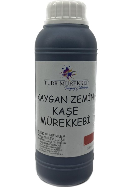 Kaygan Zemin Kaşe Mürekkebi Kırmızı 500 Ml.