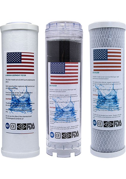 Ihlas Su Arıtma Filtresi Uyumlu Çift Karbonlu Filtresi 2 Yıllık Filtre Seti modelleri