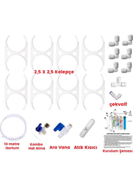 Akvaryum Tipi Su Arıtma, Çift Çıkışlı Ve Saf Su Sistemi (Vontron Membranlı)