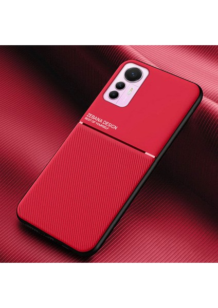 Xiaomi Mi 12 Lite Kılıf Zebana Design Silikon Kılıf Kırmızı