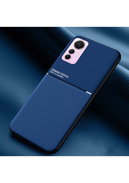 Xiaomi Mi 12 Lite Kılıf Zebana Design Silikon Kılıf Mavi