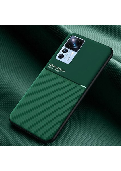 Xiaomi Mi 12T Pro Kılıf Zebana Design Silikon Kılıf Yeşil