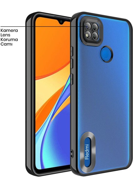 Xiaomi Redmi 10A Kılıf Zebana Glint Silikon Kılıf Siyah