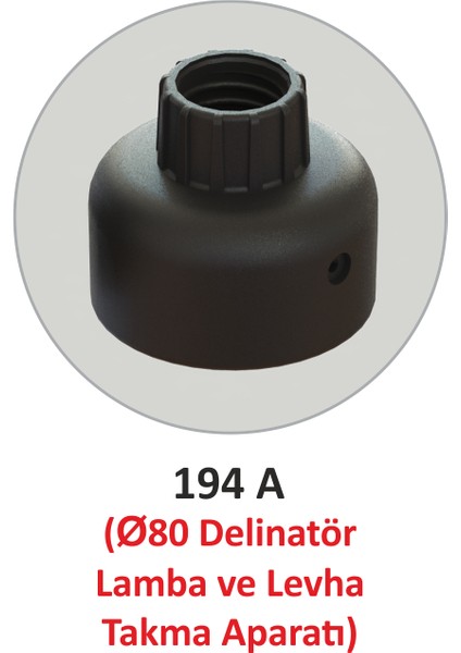 Ø80 Delinatör Lamba Aparatı