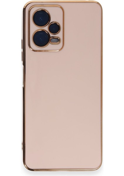 Casestreet Xiaomi Poco X5 5g Kılıf Bark Parlak Silikon Renkli Kenarları Rose Pembe