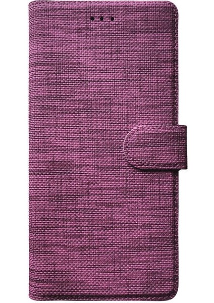 Samsung Galaxy A14 Kılıf Kartvizitli Exclusive Spor Cüzdan Mor