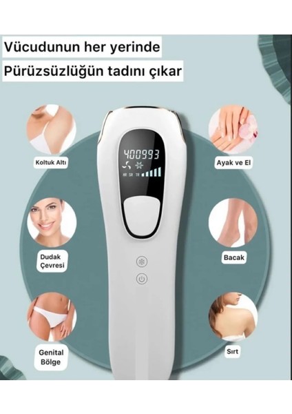 Dn 7710 Ipl 900.000 Atımlı Lazer Buz Başlıklı Epilasyon DN-7710