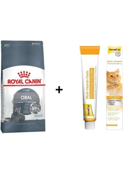 Oral Care Kedi Maması 1,5 kg + Gimcat Multivitamin 100 gr