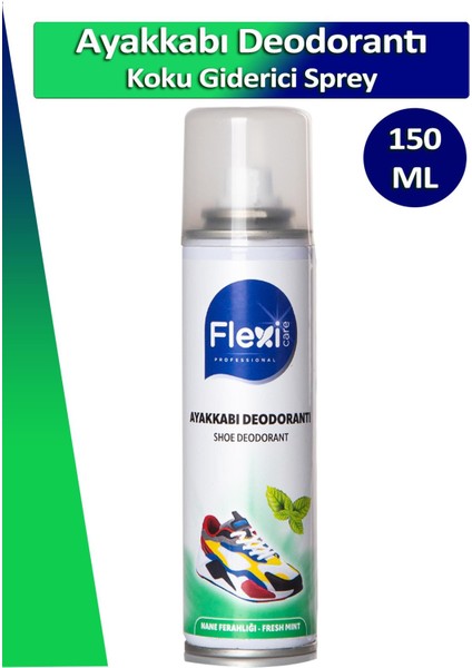 Flexicare Ayakkabı Deodorantı Koku Giderici Önleyici Sprey Fresh Mint 150ML fiyatları