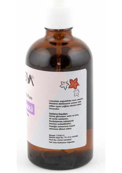 Lavandula Angustifolia Hidrosolü 100 ml (5 Li Şişe)