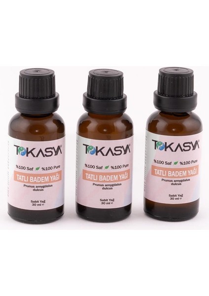 Tatlı Badem Yağı 30 ml (3 Lü Şişe)