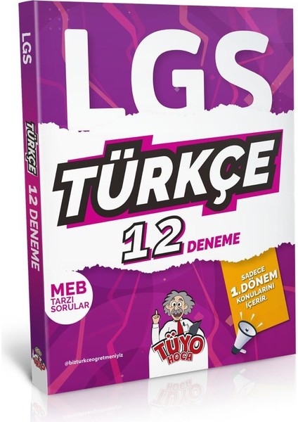Tüyo Yayınları 8. Sınıf Türkçe 12 ''li Deneme