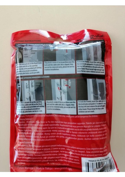 Halatlı Emniyet Kilidi Siyah indirimleri