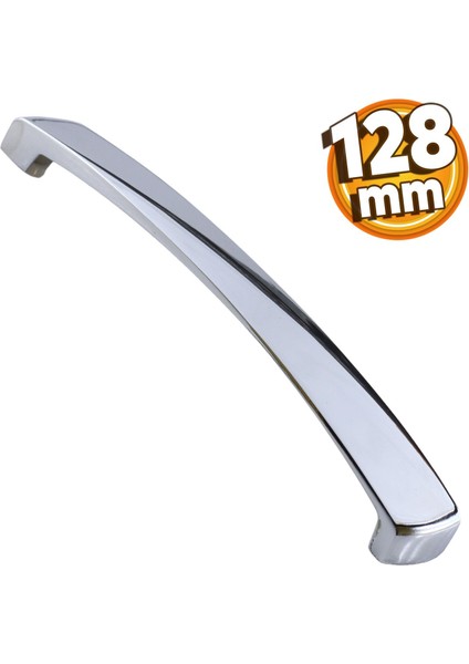 Motif Mobilya Mutfak Dolabı Çekmece Dolap Kapak Kulpu Kulbu Krom 128 mm Metal Kulp