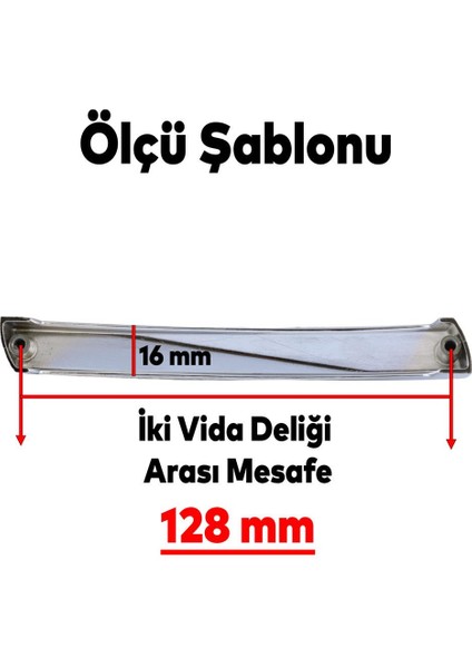 Motif Mobilya Mutfak Dolabı Çekmece Dolap Kapak Kulpu Kulbu Krom 128 mm Metal Kulp