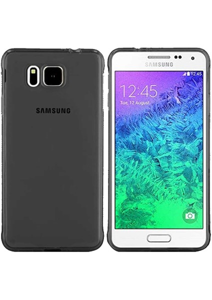 Samsung Galaxy Alpha G850 Ultra Ince Kaliteli Esnek Şeffaf Silikon