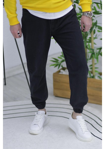 Erkek Paçası Lastikli Boyfriend Kot Pantalon 656
