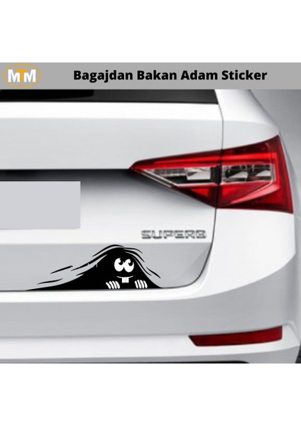 Bagajdan Bakan Adam oto Sticker 15 cm