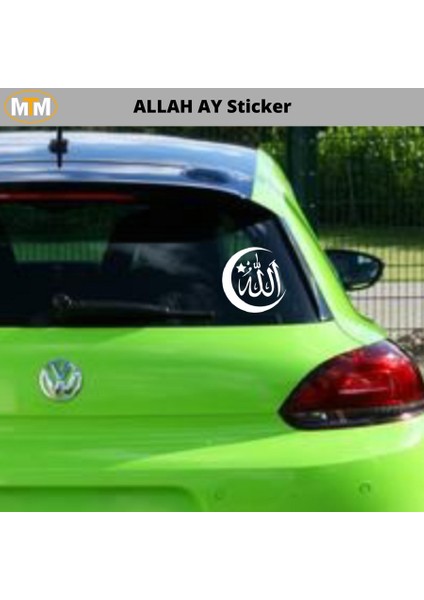 Allah Ay Oto Sticker 15 cm