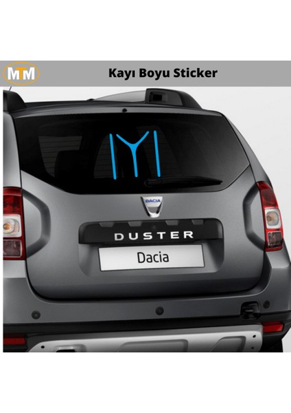Kayı Boyu oto Sticker 15 cm