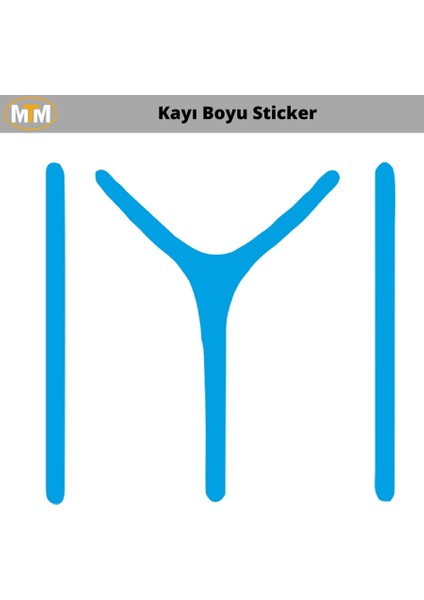Kayı Boyu oto Sticker 15 cm fiyatları