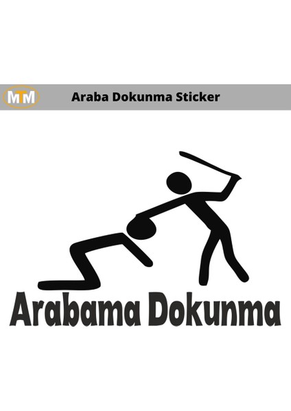 Arabama Dokunma oto Sticker 15 cm